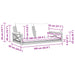 Schommelbank met kussens 109x62x40 cm poly rattan zwart