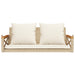 Schommelbank met kussens 109x62x40 cm poly rattan beige