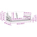 Schommelbank met kussens 109x62x40 cm poly rattan bruin