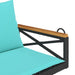 Schommelbank met kussens 109x62x40 cm poly rattan zwart
