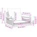 Schommelbank met kussens 63x62x40 cm poly rattan bruin