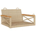 Schommelbank 63x62x40 cm poly rattan beige