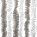 Vliegengordijn 56x200 cm chenille lichtgrijs en wit