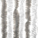 Vliegengordijn 90x200 cm chenille lichtgrijs en wit