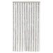 Vliegengordijn 100x200 cm chenille lichtgrijs en wit