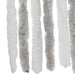 Vliegengordijn 100x200 cm chenille lichtgrijs en wit
