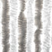 Vliegengordijn 100x200 cm chenille lichtgrijs en wit