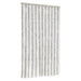 Vliegengordijn 100x220 cm chenille lichtgrijs en wit
