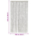 Vliegengordijn 100x220 cm chenille lichtgrijs en wit