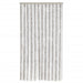 Vliegengordijn 100x230 cm chenille lichtgrijs en wit