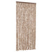 Vliegengordijn 56x185 cm chenille beige en donkerbruin