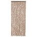 Vliegengordijn 56x185 cm chenille beige en donkerbruin