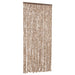 Vliegengordijn 56x200 cm chenille beige en donkerbruin
