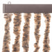 Vliegengordijn 56x200 cm chenille beige en donkerbruin