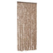 Vliegengordijn 90x200 cm chenille beige en donkerbruin