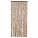 Vliegengordijn 90x200 cm chenille beige en donkerbruin