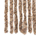 Vliegengordijn 90x200 cm chenille beige en donkerbruin
