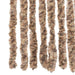 Vliegengordijn 90x220 cm chenille beige en donkerbruin