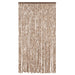 Vliegengordijn 100x200 cm chenille beige en donkerbruin