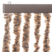 Vliegengordijn 100x230 cm chenille beige en donkerbruin