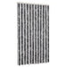 Vliegengordijn 100x220 cm chenille grijs en zwart