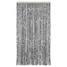 Vliegengordijn 100x220 cm chenille grijs en zwart-wit