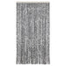 Vliegengordijn 100x230 cm chenille grijs en zwart-wit