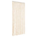Vliegengordijn 56x200 cm chenille beige en wit