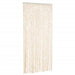 Vliegengordijn 90x200 cm chenille beige en wit