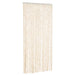 Vliegengordijn 90x220 cm chenille beige en wit