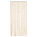 Vliegengordijn 90x220 cm chenille beige en wit