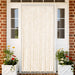 Vliegengordijn 100x220 cm chenille beige en wit