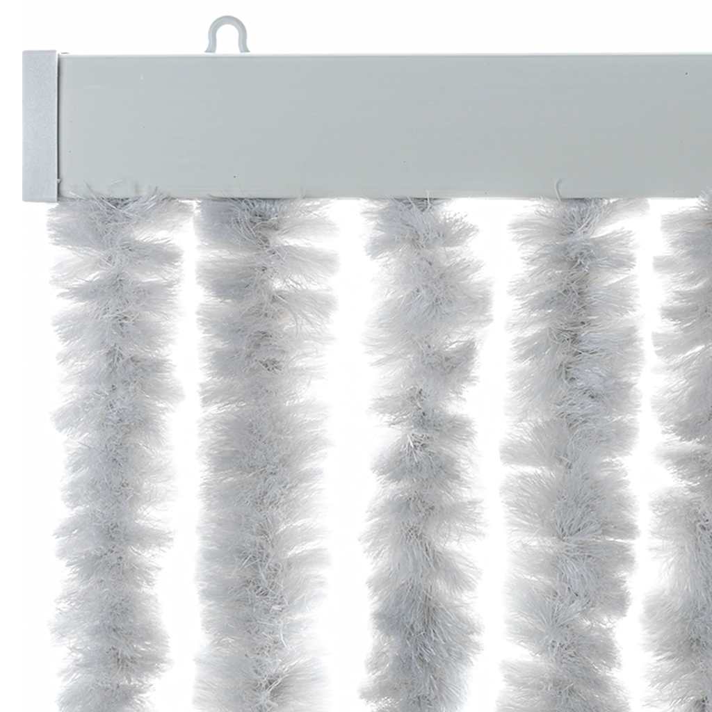 Vliegengordijn 56x185 cm chenille grijs
