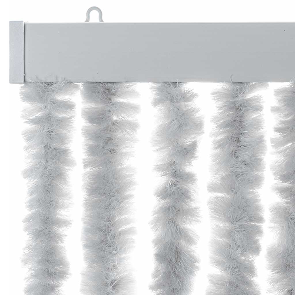 Vliegengordijn 56x200 cm chenille grijs