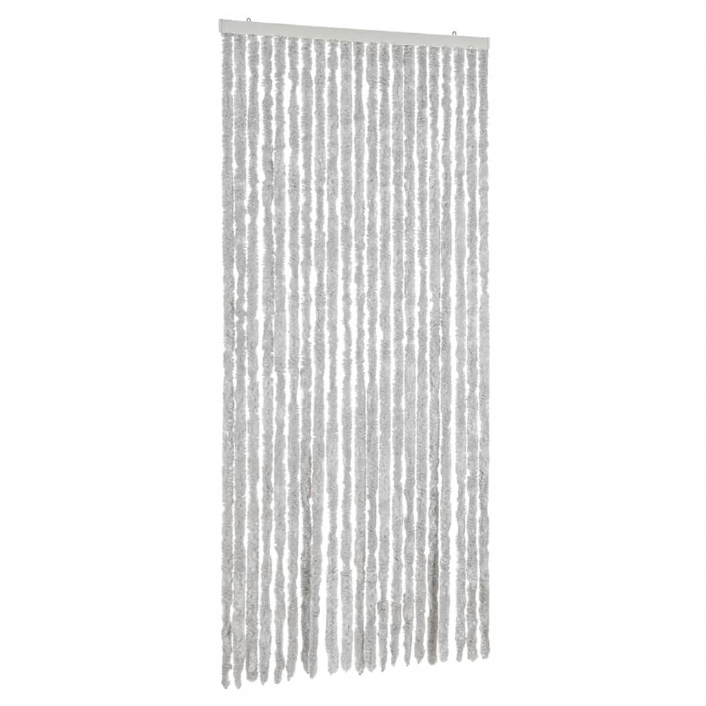 Vliegengordijn 90x200 cm chenille grijs