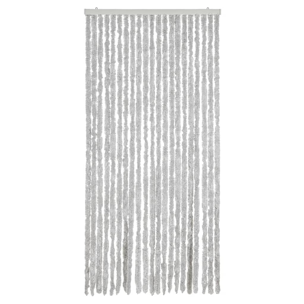 Vliegengordijn 90x220 cm chenille grijs