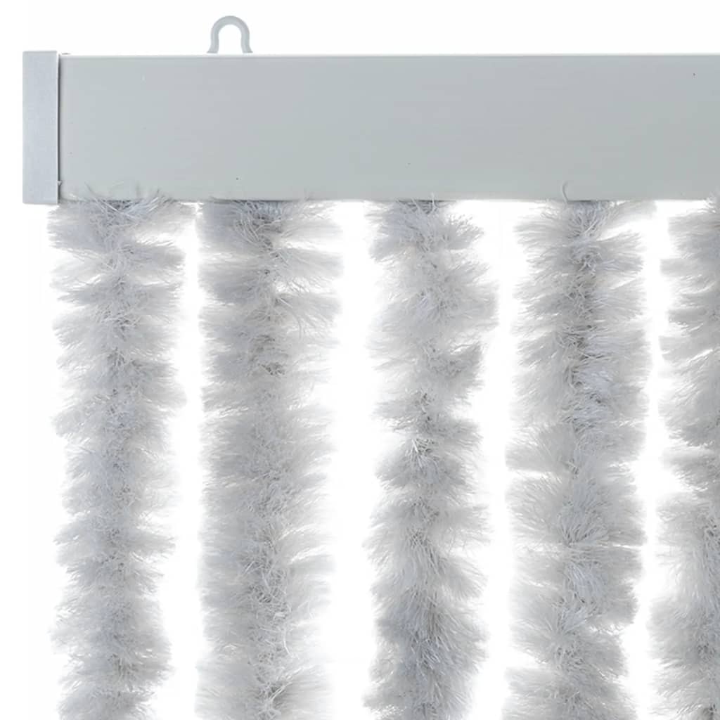 Vliegengordijn 90x220 cm chenille grijs