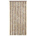 Vliegengordijn 90x200 cm chenille donkerbruin en beige
