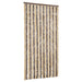 Vliegengordijn 90x220 cm chenille donkerbruin en beige