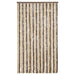 Vliegengordijn 100x220 cm chenille donkerbruin en beige