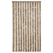 Vliegengordijn 100x230 cm chenille donkerbruin en beige