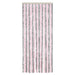 Vliegengordijn 56x185 cm chenille zilvergrijs en roze