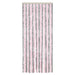 Vliegengordijn 56x200 cm chenille zilvergrijs en roze
