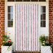 Vliegengordijn 90x220 cm chenille zilvergrijs en roze