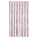Vliegengordijn 100x200 cm chenille zilvergrijs en roze