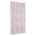Vliegengordijn 100x230 cm chenille zilvergrijs en roze