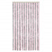 Vliegengordijn 100x230 cm chenille zilvergrijs en roze