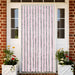 Vliegengordijn 100x230 cm chenille zilvergrijs en roze