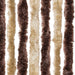 Vliegengordijn 100x200 cm chenille beige en lichtbruin