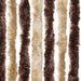 Vliegengordijn 100x230 cm chenille beige en lichtbruin